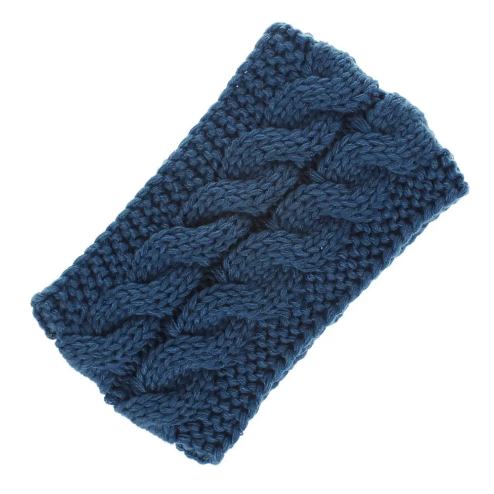 Вязаный ободок для волос "Crochet Head Wrap Knit Headband Braided Band Ear Warmer Knitted for Women Girls Earwarmer Pattern WH301D on".
