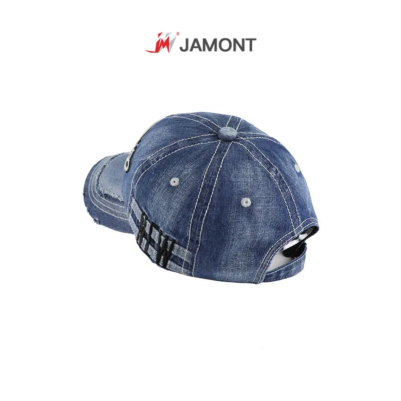 Мужская/Женская бейсбольная кепка [JAMONT] новая джинсовая с вышитыми буквами и