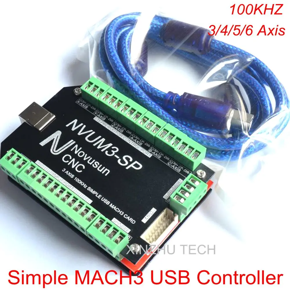 MACH3 простая USB карта NVUM SP 100 кГц ЧПУ маршрутизатор контроллер Mach3 управления 3/4/5/6