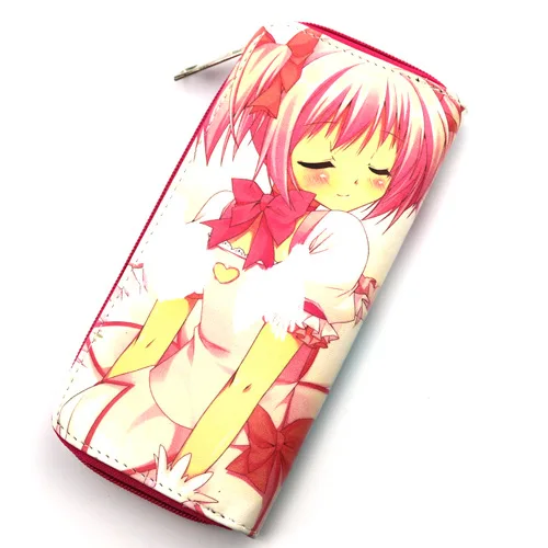 Волшебная девушка Kaname Madoka длинный секционный кошелек клатч аниме мультфильм