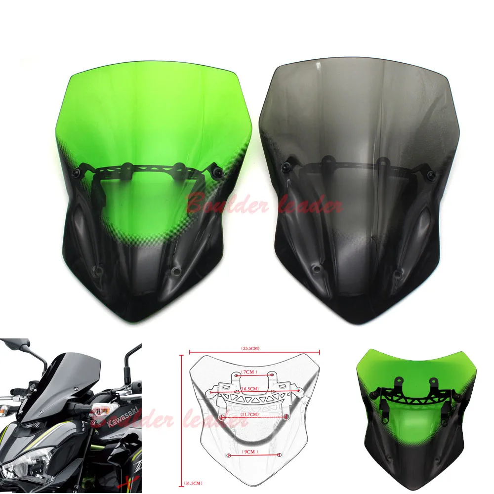 Для KAWASAKI Z900 Z 900 2017 модифицированные ветровые стекла мотоцикла скутера стальные