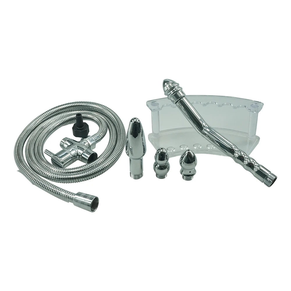 Douche DIY Многофункциональный комплект для клизмы анус Вагина Анальная Чистка 4 шт. насадка для душа наконечник рукоятка шприца Анальная пробка секс-игрушки