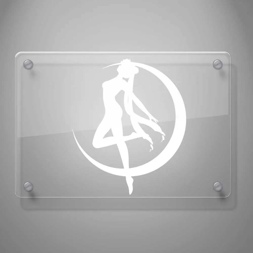 

Sailor Moon Vinyl Decal Sticker # 838 (6" X 5", White) car accessories car door protector car stickers
