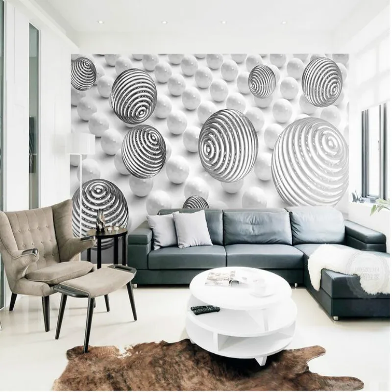 Пользовательские дома улучшение 3d обои рулоны фото для стен Фрески Абстрактные