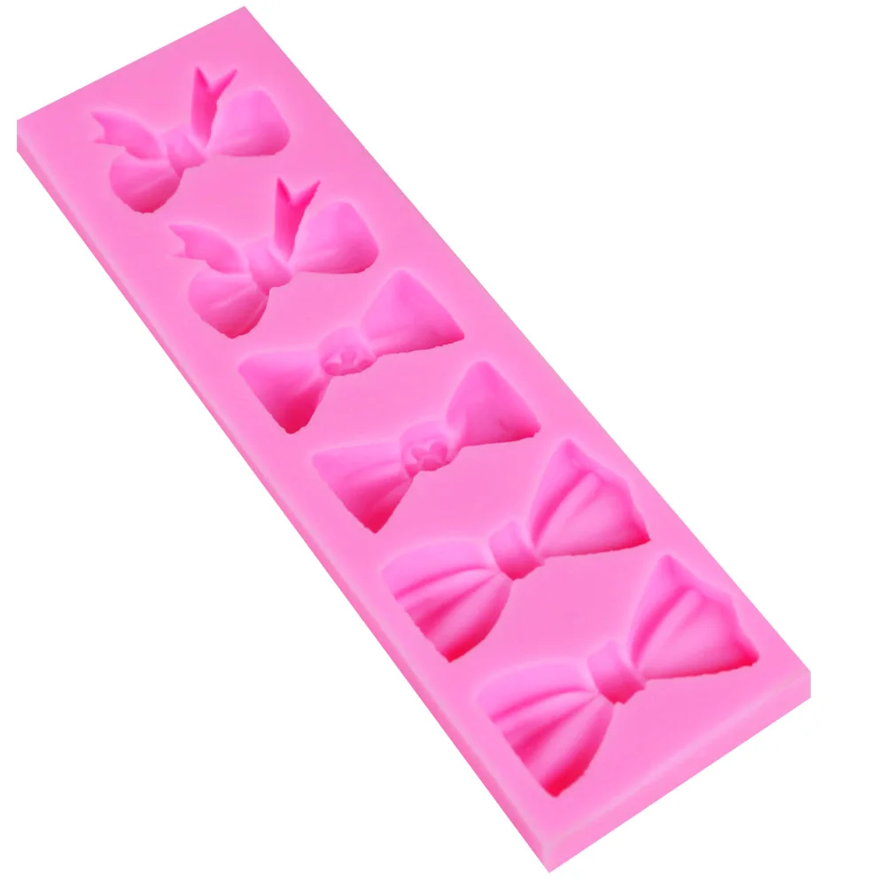 10PCS/SET Bowknot Shape six Bows Silicone Mold Cake Decorating Fondant Tools Sugar Craft Baking M039 | Дом и сад
