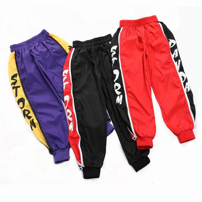 

3 Color Children'S Jazz Dance Pants Hip Hop Performance Trousers Wear Boy Dancing Clothes Boys Street Dance Costumes DL2593