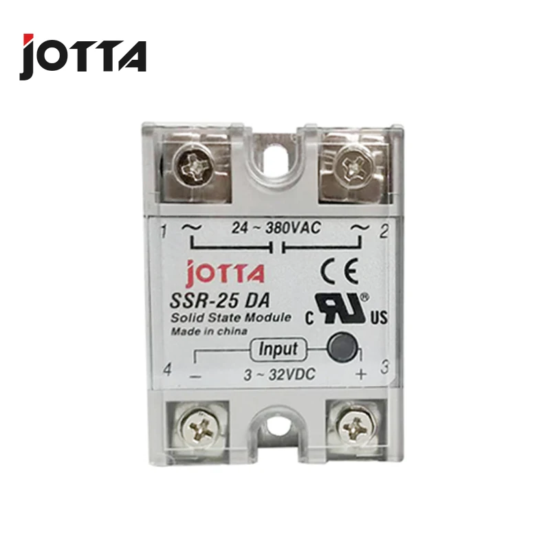 Бесплатная доставка Однофазное твердотельное реле SSR 10DA/25DA/40DA DC control AC в белом