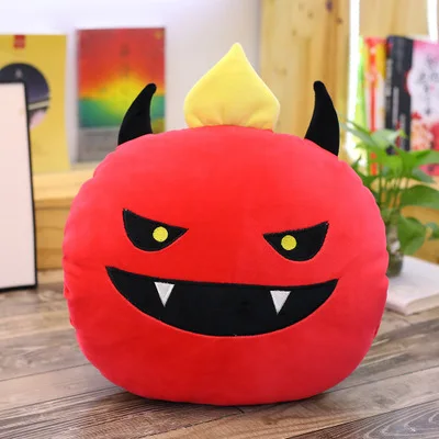 Red Devil 38cm Хэллоуин Тыква плюшевая игрушка-подушка еда из Японии девушка подарок кавайная Подушка скандинавские игрушки ангел демон сердце подушка подарок на Хэллоуин - Цвет: Red Devil 38cm