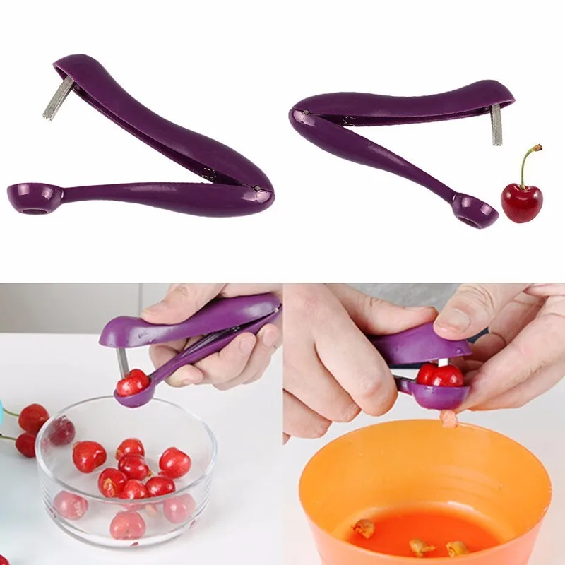Ручной вишня оливкового Pitter Core Squeeze семян легко быстрое удаление сжатие захват