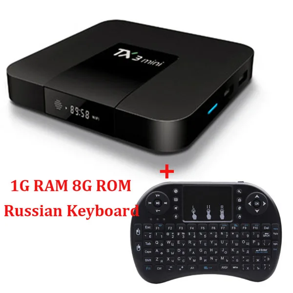 

JRGK TX3 Mini Android 7.1 TV BOX 2GB 16GB Amlogic S905W Quad Core Smart TV Set Box H.265 4K HDMI 2.4GHz WiFi Media Player