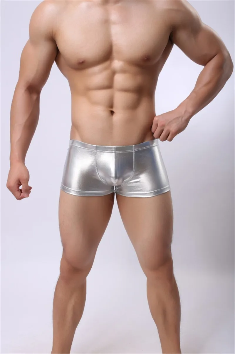 Высококачественные мужские боксеры из искусственной кожи сексуальное