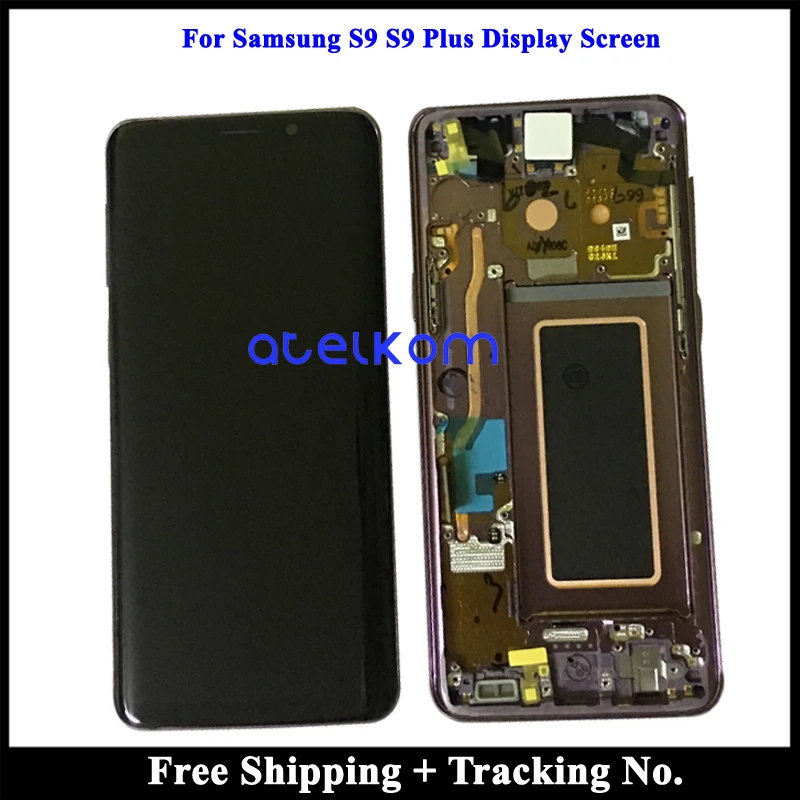 Протестированный оригинальный Супер AMOLED LCD для SAMSUNG S9 PLUS G9650 Samsung экран сенсорный