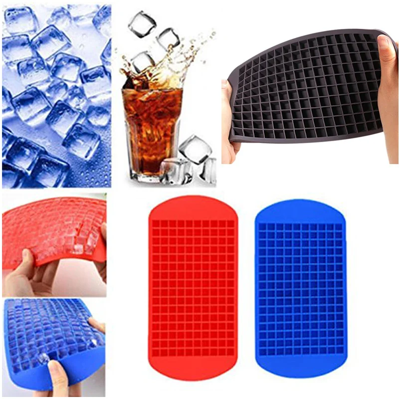 160 Grids Silicone Ice Cube Eco-Friendly Cavity Tray Mini Cubes Small Fruits Mold Maker |