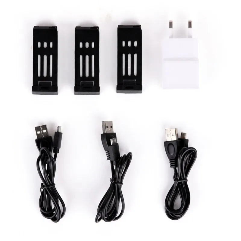 

Eachine E58 1 to 3 Battery Charger Combo with 3.7V 500MAH Lipo Battery USB Cable Adapter Charging Units RC Quadcopter Spare Part