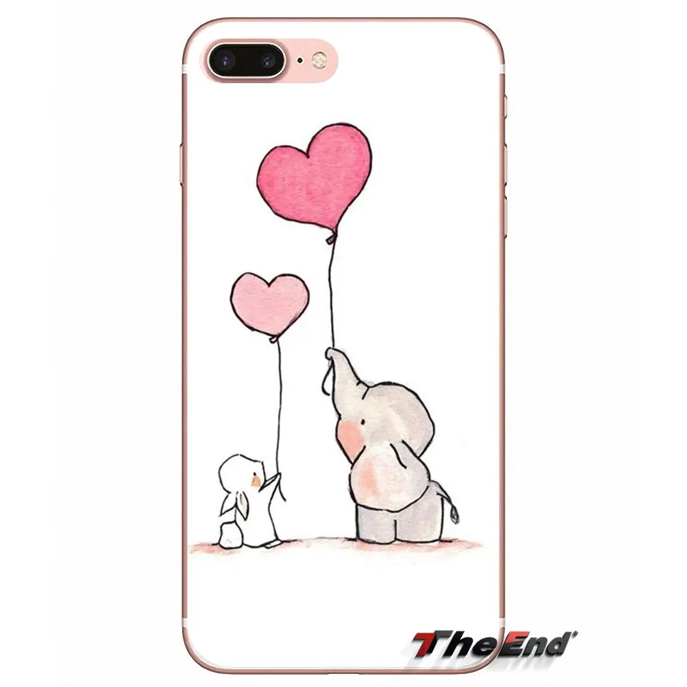Flying Hearts Elephants Silicone Cases Covers For Huawei G7 G8 P7 P8 P9 Lite Honor 4C 5X 5C 6X Mate 7 8 9 Y3 Y5 Y6 II 2 Pro 2017 | Мобильные