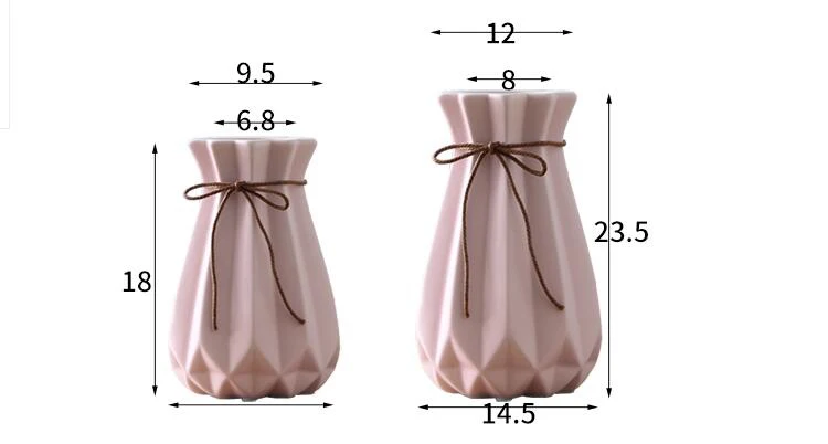 Nordic American Minimalist Modern Home Decoration Crafts Ceramic Vase Model Figurines Livingroom Cafe Desktop Porcelain Ornament