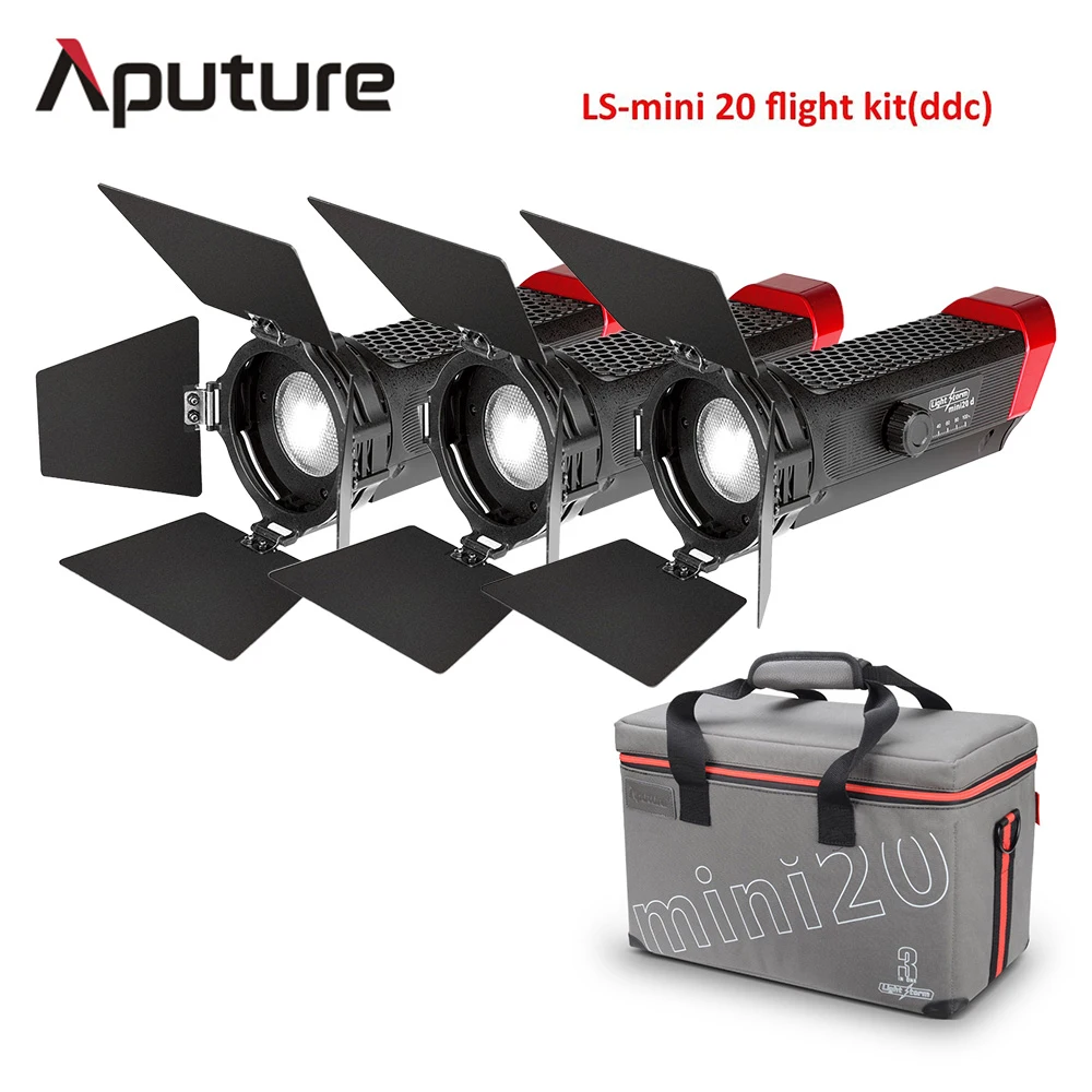 Aputure LS Mini 20 3 светильник в комплекте два мини 20d и один 20c светодиодный Френеля TLCI