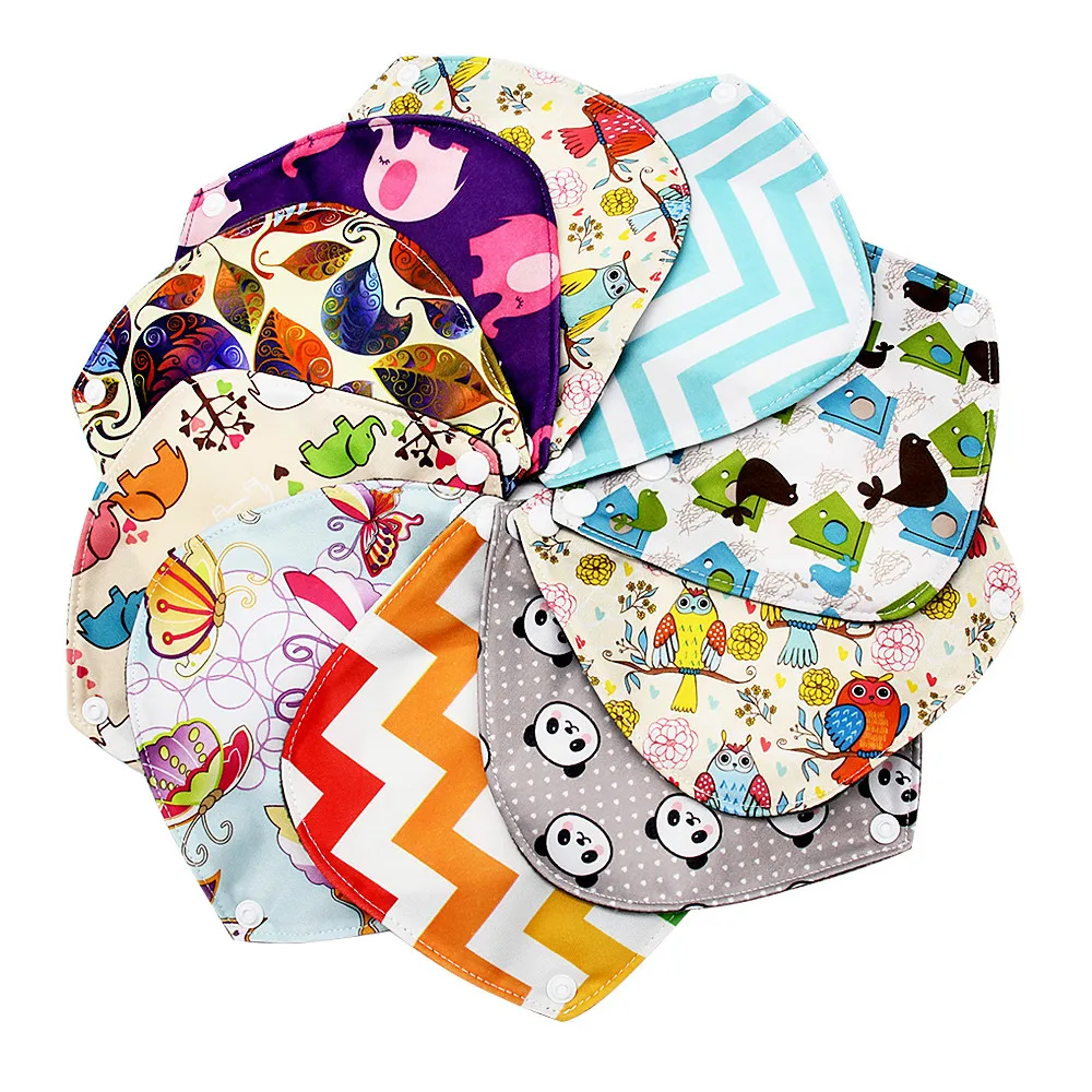 

Flowers Printed Washable Pad Cloth Menstrual Pads Reusable Bamboo Washable Sanitary Napkins The Absorbent Reusable Panty Liners