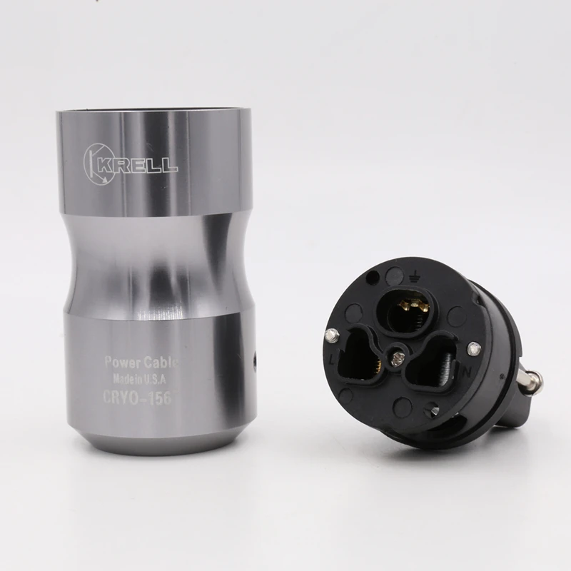 

Krell 24K Gold Plated Europe Standard Male Mains AC Power Plug Audio HIFI European Famale Power Supply Socket