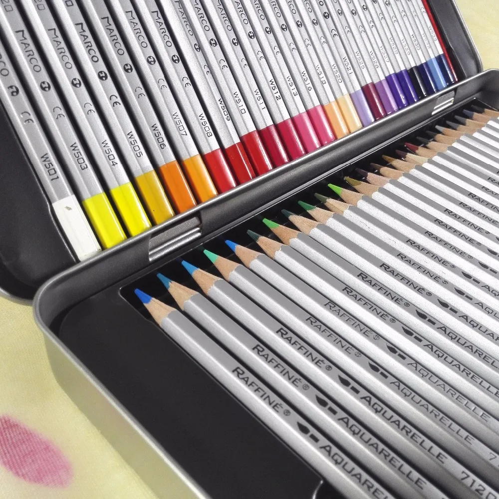 карандаш канцелярские товары акварельные карандаши 24 36 48 наборы для рисования