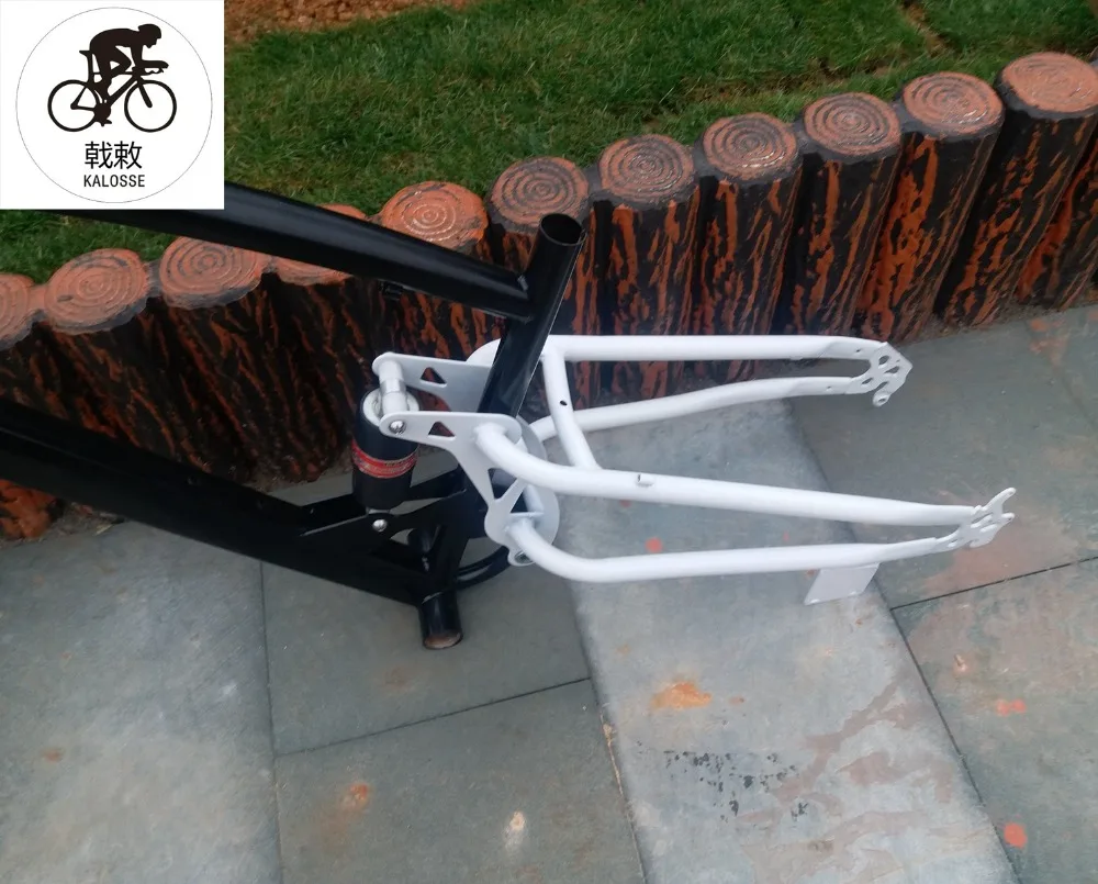 Kalosse DIY colors Full suspension Beach bike frame, 150mm travel 26*4.8 tires 26er snow bike frame