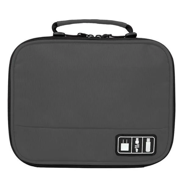 BAGSMART мужская сумка для путешествий, электронные аксессуары, водонепроницаемая нейлоновая сумка для наушников, Usb флеш-накопитель, внешний аккумулятор, органайзер, чехлы