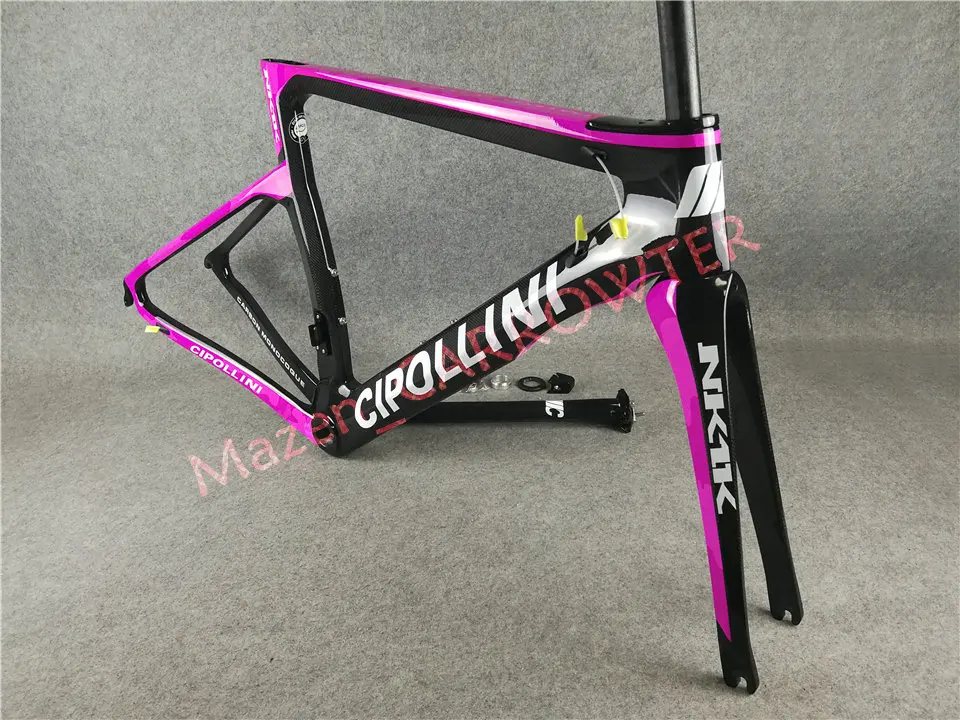 Дизайн для женщин T1000 3 K/1 K Розовый Камуфляж дорожный велосипед Cipollini NK1K карбоновая рама с BB68/BB30 матовая/глянцевая для выбора