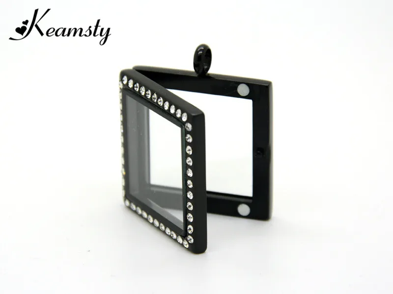 Keamsty Нержавеющая сталь квадратный Форма серебро/золото/черный 3 цвета магнитная