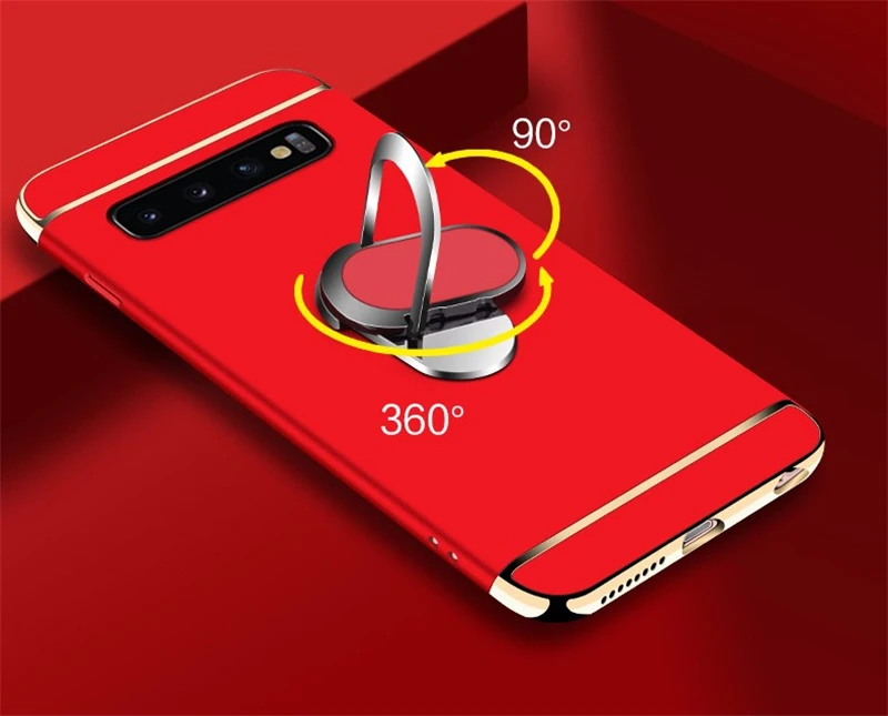 Для samsung Galaxy S10 Plus, роскошное магнитное кольцо, ультра тонкий матовый Жесткий ПК держатель, чехол для телефона для samsung S10e S10 Lite, чехол Coqa