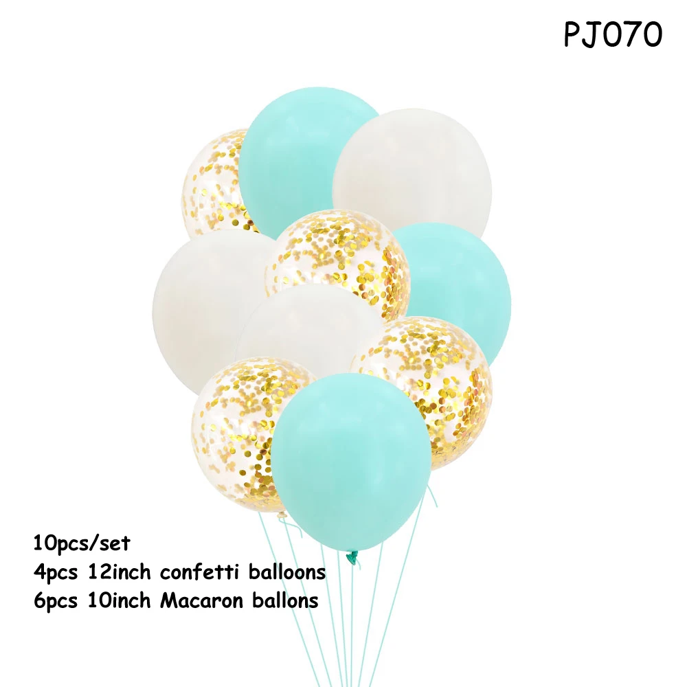PJ070 balloon Воздушные шары из фольги для первого дня рождения, Детские воздушные шары для мальчиков и девочек, вечерние шары для первого дня рождения, Детские праздничные шары - Цвет: PJ070 balloon