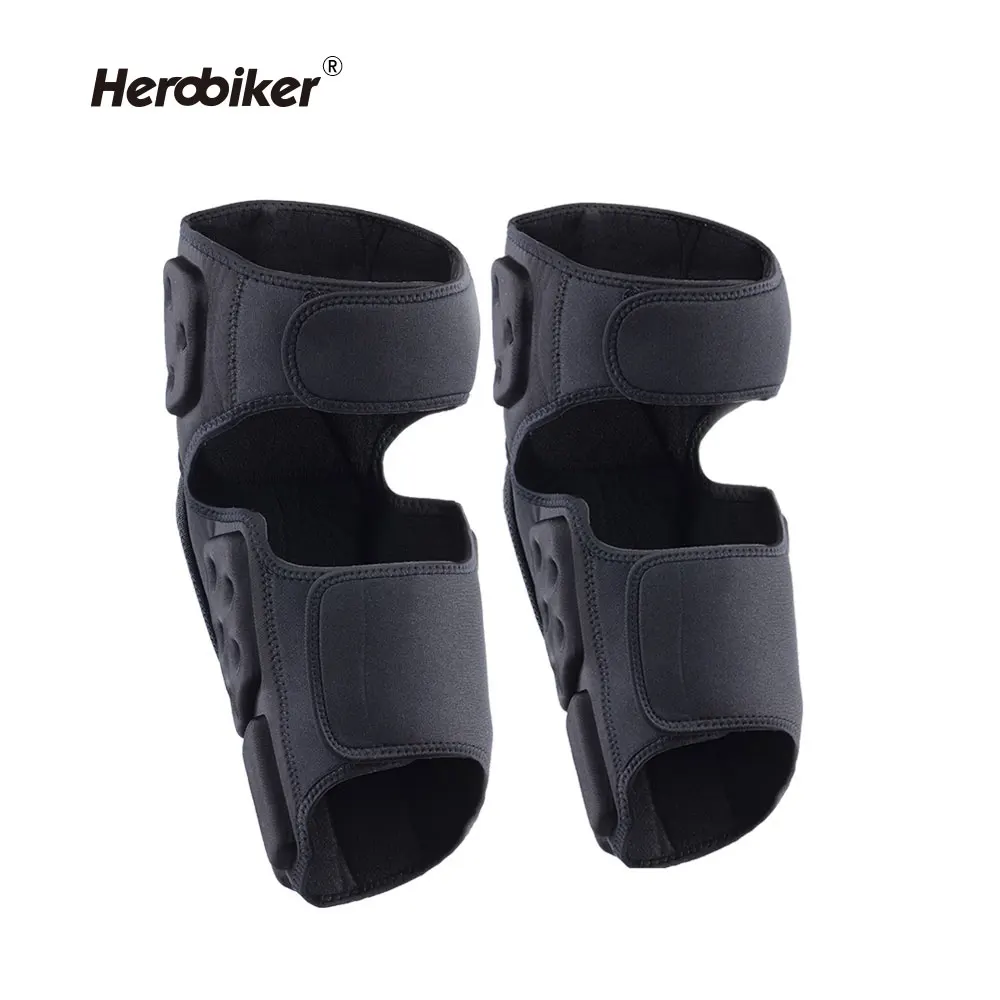 HEROBIKER наколенники для езды на мотоцикле, велосипедные наколенники для езды на велосипеде, гоночные наколенники, тактическое защитное снаряжение, поддержка экстремальных видов спорта