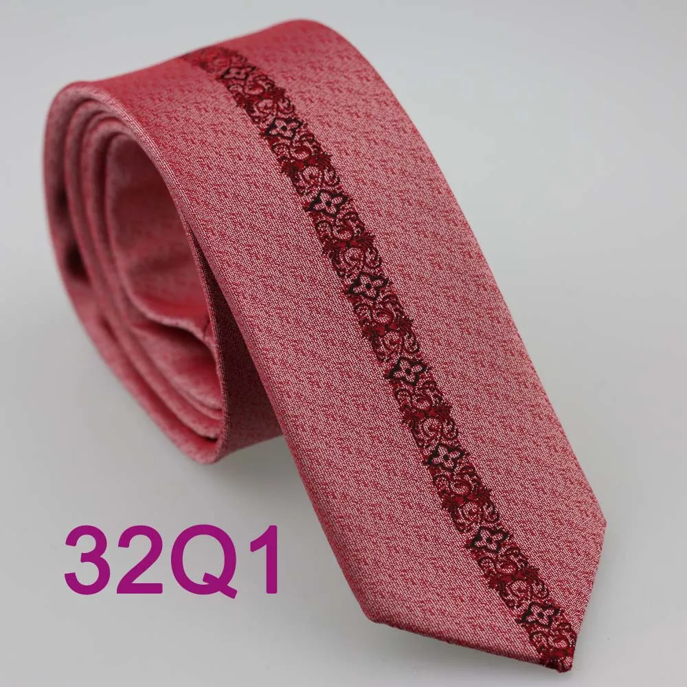 YIBEI Coachella Casual Dress Florals Novelty Ties Slim Skinny Narrow Corbatas Seda Jacquard Woven Microfiber Coral Pink Necktie |