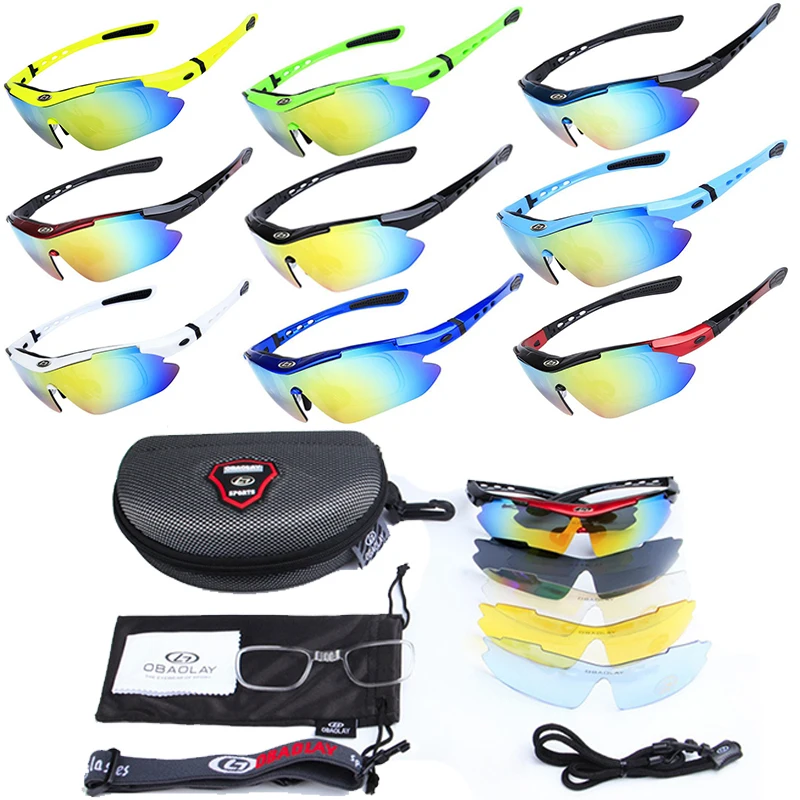 

Cycling Sunglasses 10 Colors For Choice Polarized Unisex MTB Bike Goggles Sports Outdoor MTB Bicycle Eyewear 5 Lens