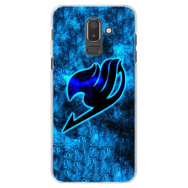02 Аниме Манга Сказочный Хвост Логотип чехол для телефона для samsung Galaxy J3 J4 J6 Plus J7 J8 A6 A7 A8 Plus жесткий чехол-накладка - Цвет: 02