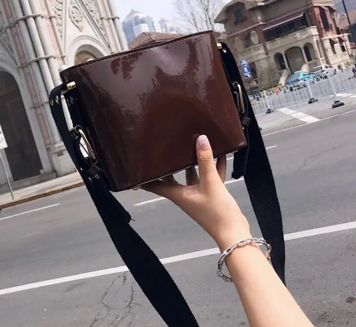 Мода лоскут для женщин 2018 Сумка crossbody сумки хип хоп Кожа Роскошные женские