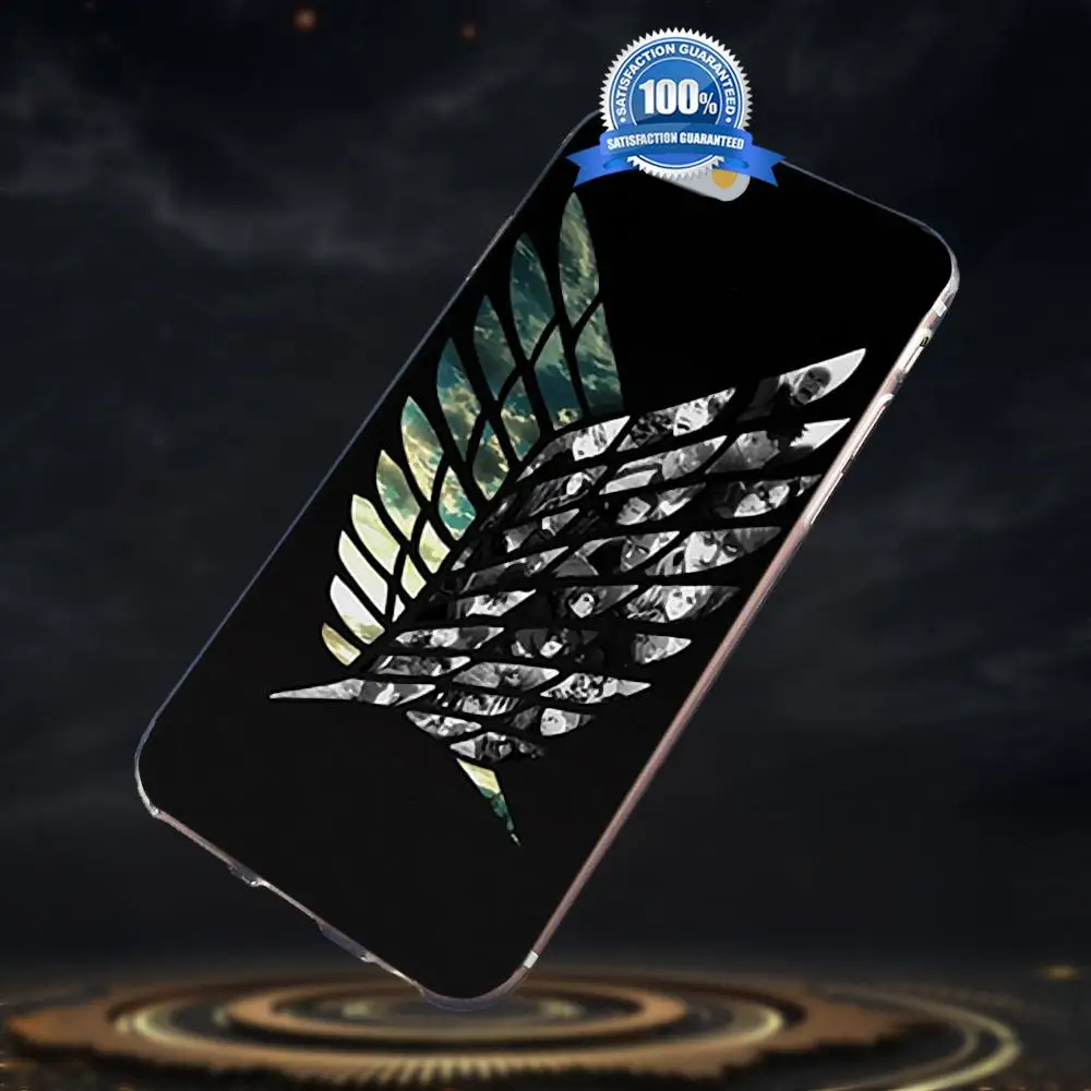 Принт Крылья Свободы из атаки на Титанов для Apple iPhone 4 4S 5 5C SE 6 6S 7 8 Plus X Galaxy A3 A5 J1 J2 J3 J5
