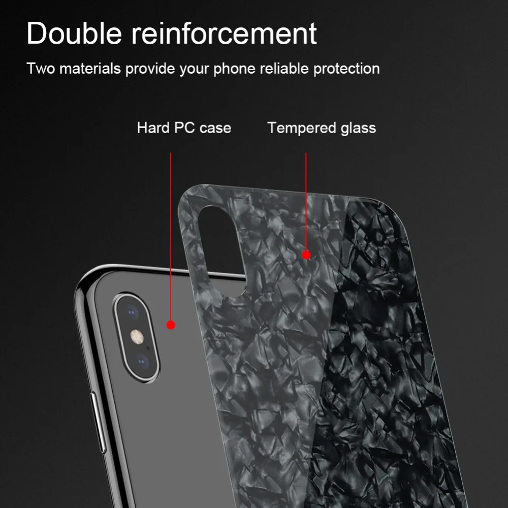 Nillkin for iPhone XS Max Case Seashell Tempered Glass Full Cover Back Fitted Capa Nilkin Phone | Мобильные телефоны и