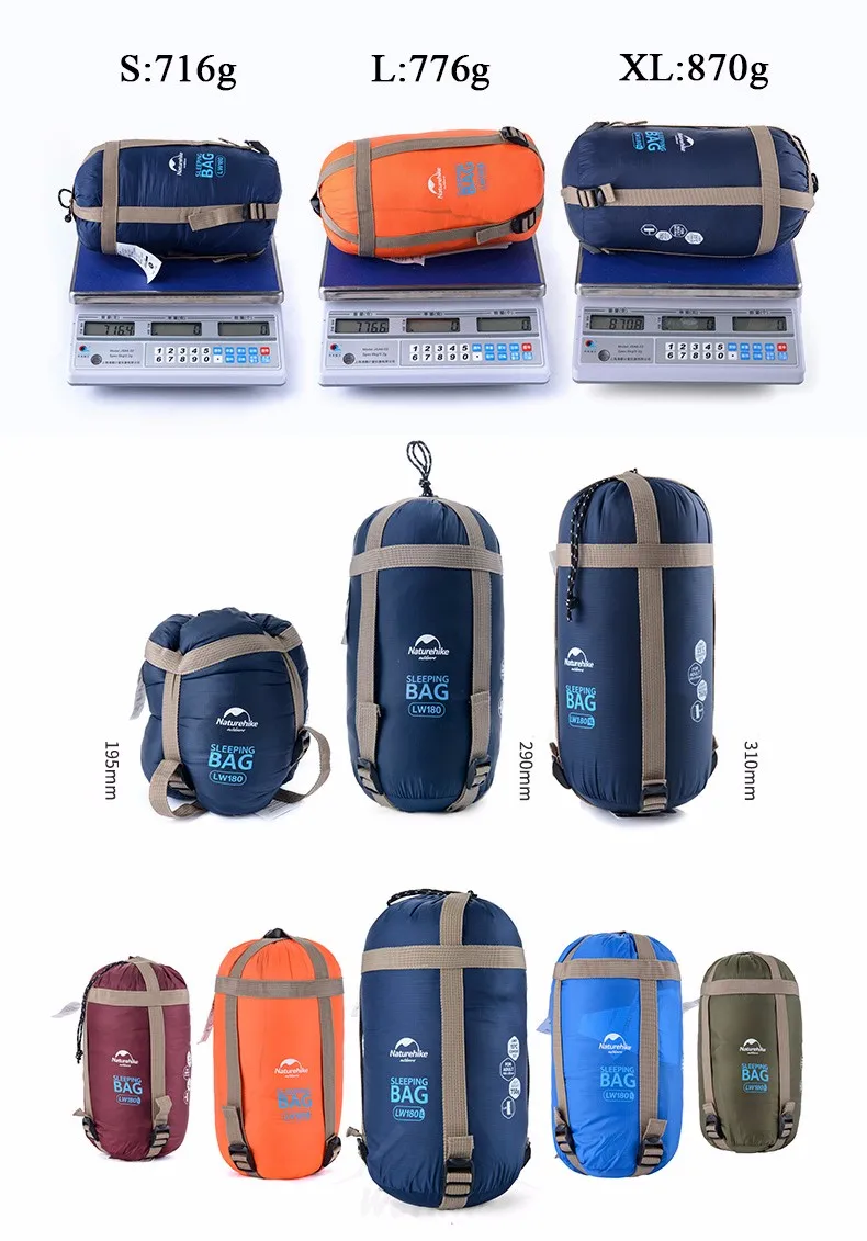 Naturehike спальные мешки для отдыха на открытом воздухе, кемпинга, туризма, весны и осени, походные спальные мешки, конверт, спальный мешок 205*85 см