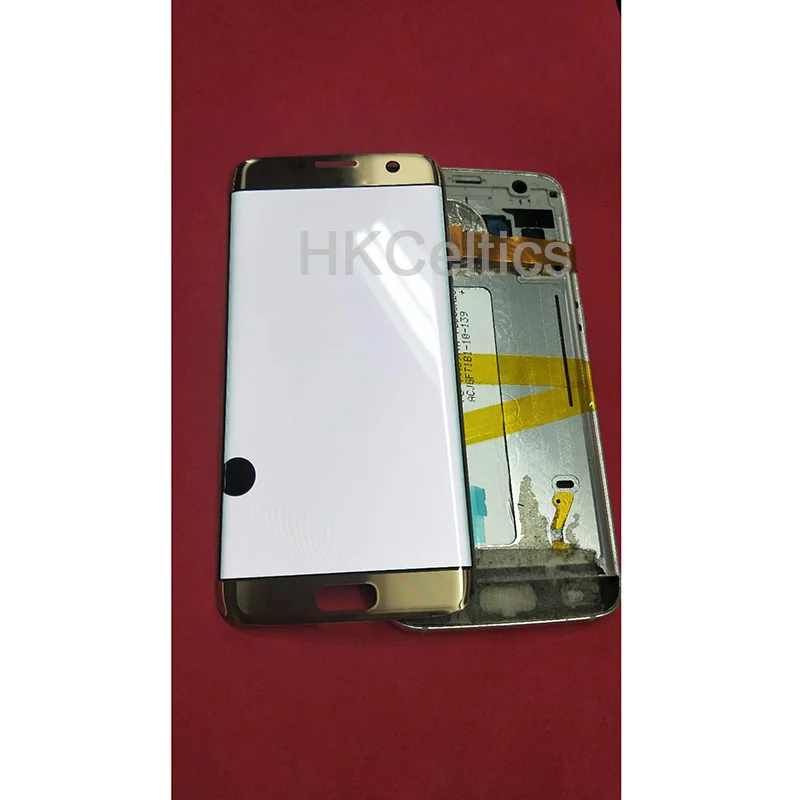 5,5 дюймовый amoled дисплей lcd без рамки для SAMSUNG Galaxy s7 edge G935 G935F+ кодирующий преобразователь сенсорного экрана в сборе и битых пикселей