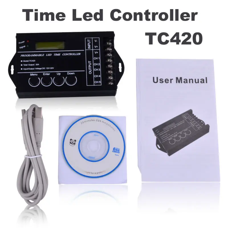 TC421 WiFi программируемый светодиодный контроллер времени tc420 светодиодный контроллер времени для 5050 3528 5630 светодиодные ленты