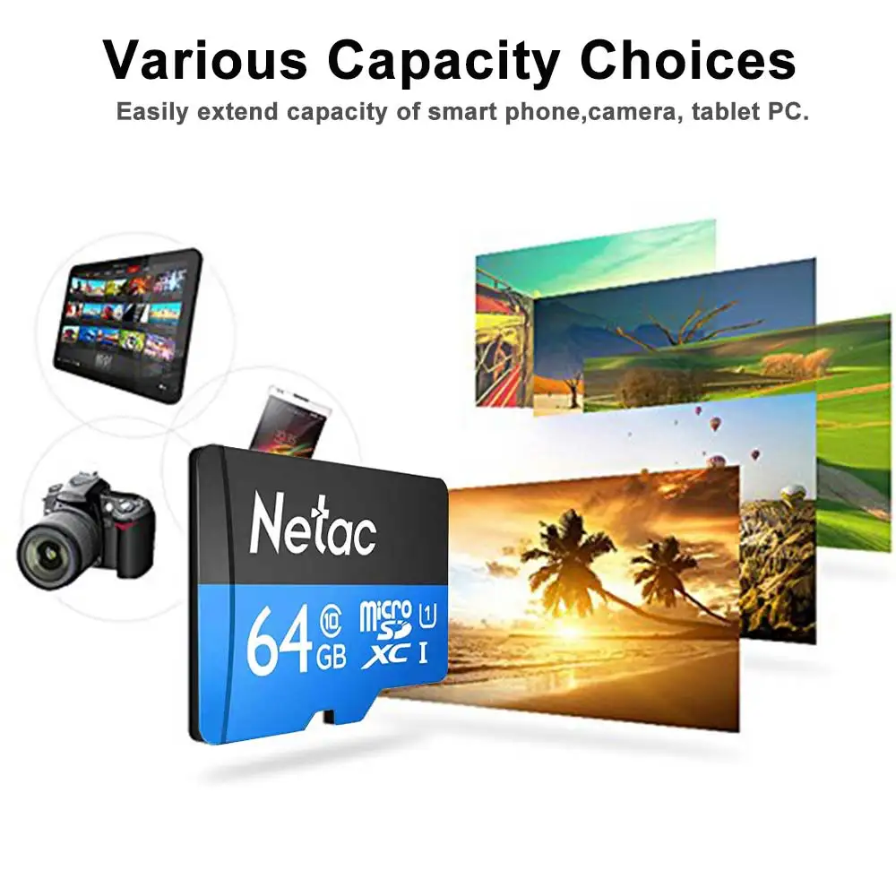 Netac micro SD 16 ГБ 32 ГБ 64 Гб microSDHC/SDXC mini Memroy карта карт sd карта памяти флэш-память TF карта