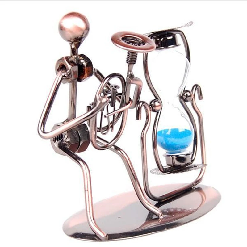 Музыкальные Металлические ремесла французский Рог флейта саксофон Креативные