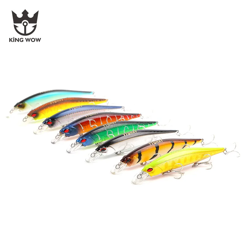 Плавающая приманка для рыбалки Bionic Bait Long Shot 3D Eyes Laser Minnow Hard Aritificial воблеры Crankbait