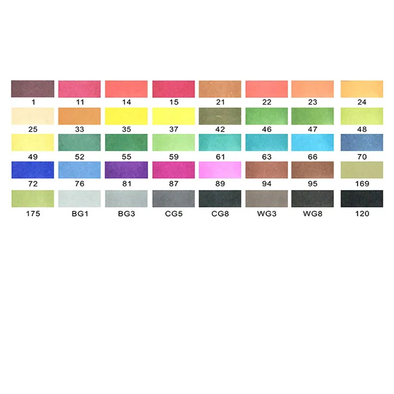 Student 40 colors Улучшенный 40/60/80/120/160 Цвета ручка маркер комплект Dual Head эскиз маркеры кисточки ручка для рисования манга анимация дизайн товары для рукоделия - Цвет: Student 40 colors