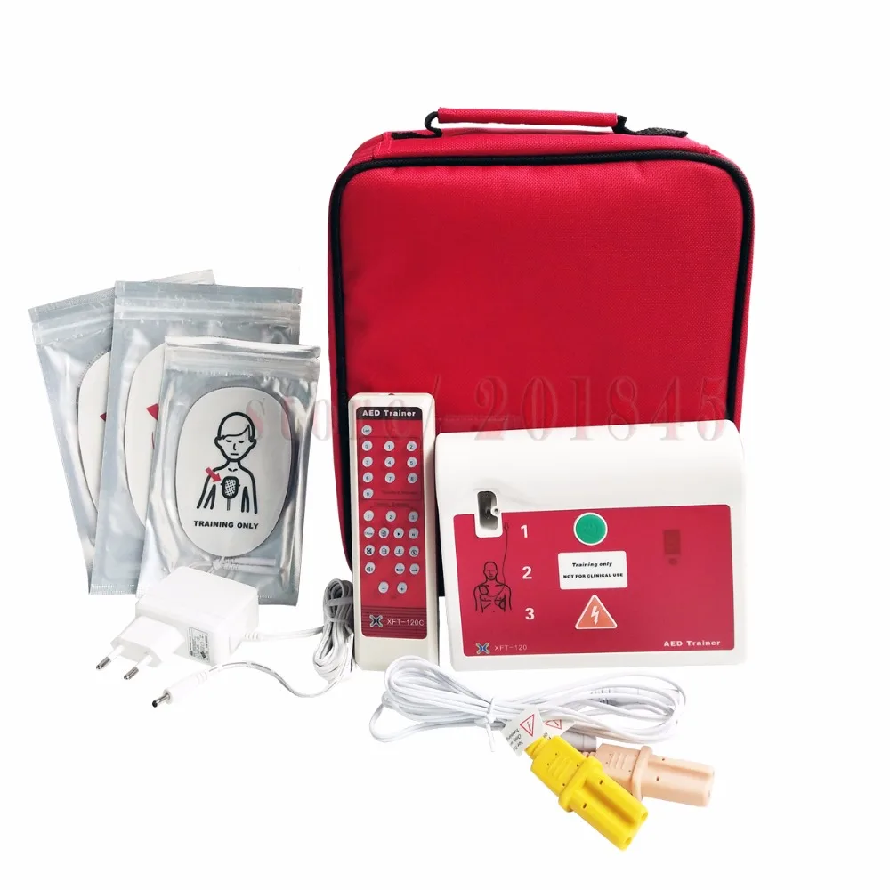 XFT-120C тренер AED для первой помощи сердечно-легочной реанимации обучение студентов устройства на английском языке и венгерский с электродными пластинами