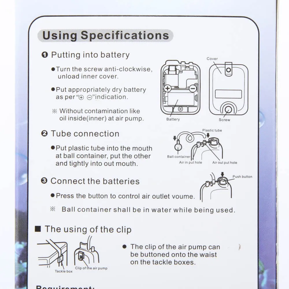 Portable Battery Air Pump Fishing Aerator Multi Speed Water Resistant Oxygenated Live Bait Aquarium | Tools