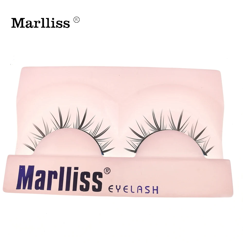 1 пара #606 Marlliss Косплей накладные ресницы волокна Деми wispies Синтетические