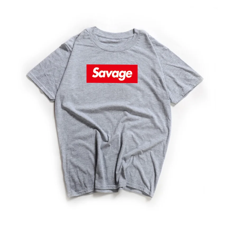 5 21 Savage хип хоп мужская футболка красный Opps Swag Rapper Savage письмо коробка с принтами логотип модные футболки круглый воротник Trasher Тройник топы - Цвет: 5