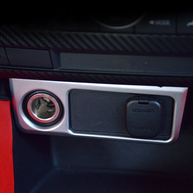 Автомобильный USB Порты и разъёмы сигареты отделка для прикуривателя Панель