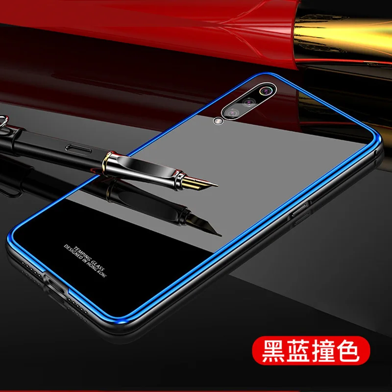 Blue Чехол из закаленного стекла Bitingly для Xiaomi Mi 9 9 SE, съемный металлический бампер, задняя крышка для Xiaomi Mi 9SE, Жесткий Чехол - Цвет: Blue